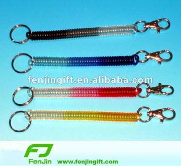 plastic spring lanyard,spring coil lanyard