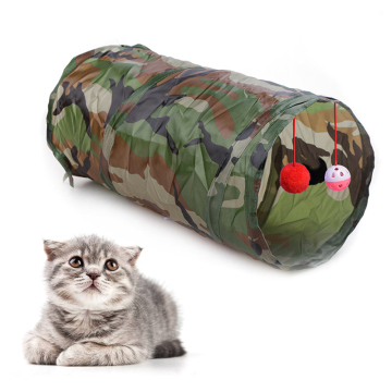 Pet Cat Tunnel 2 Holes Play Tubes Balls Collapsible Crinkle Kitten Toys Puppy Ferrets Rabbit Play Dog Tunnel Tubes Pet Product