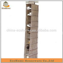 hanging canvas shoe storage