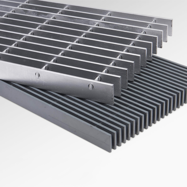 High strength walkway steel bar grating for stairs