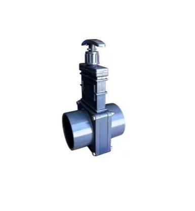 Plastic UPVC Gray Knife Sliding Gate Valve DIN ANSI Standard