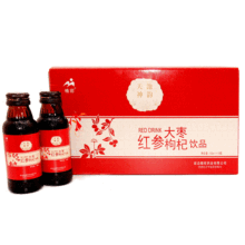 Red ginseng, jujube, goji berry drink
