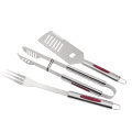 3pcs stainless steel bbq grill tools set