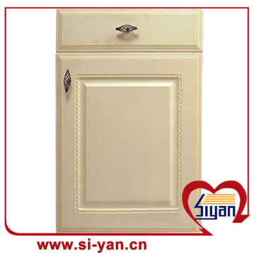 Wood flat panel cabinet doors