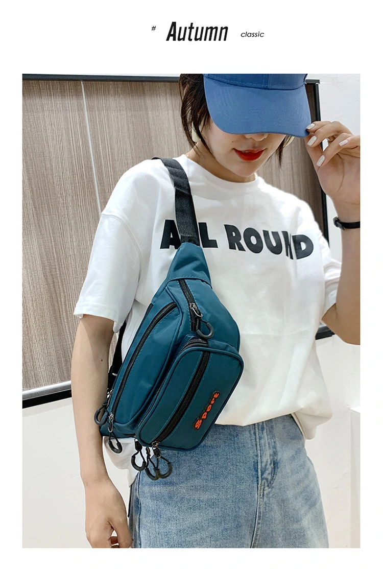 Customized Waist Bag Nylon Waterproof Outdoor Casual Women's Bag Multifunctional Waist Bag