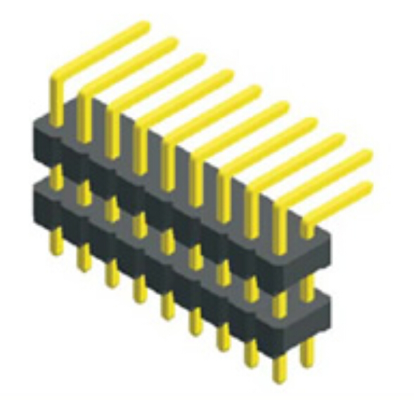 2.54mm Pin Header Dual Row Plástico Duplo