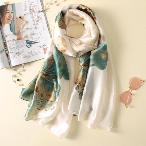 Imitation silk scarf sun block beach towel