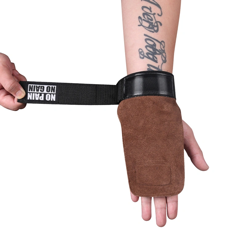 High Quality Grip Belt Cowhide Palm Protector Fitness Non-Slip Wear-Resistant Wristband