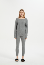 Ladies cashmere round neck pullover knitwear nightwear