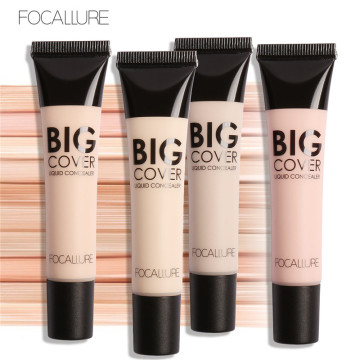 FOCALLURE 4 colors Liquid Concealer cream Makeup facial corrector Waterproof Natural Base Foundation Cosmetic