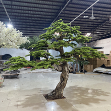 Large Artificial Pine Branches Potted Plant - Fake Big Japanese Pine Tree for Home Decoration