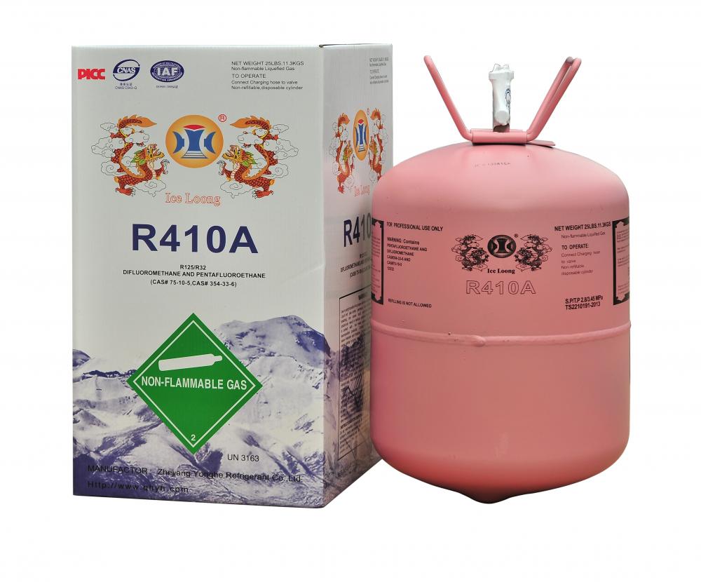 Refrigerant gas cooling gas R410A