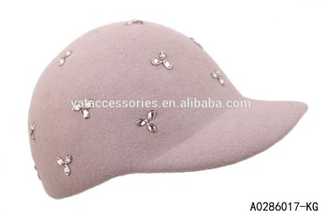 Girl wool felt caps and hats to decorate from hats factory