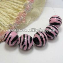 Fashion zebra plastic beads