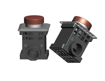 Kick or Step-on Squatting Toilet Flush Valve (concealed)