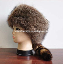 American racoon fur Davy Crocket hat