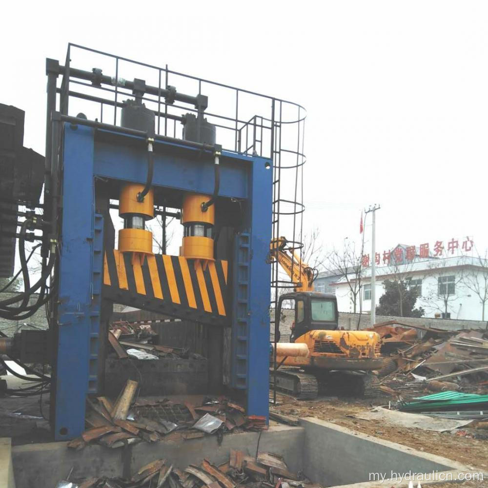 Heavy-Duty အပိုင်းအစပိုက် Tube Plate Guillotine ညှပ်