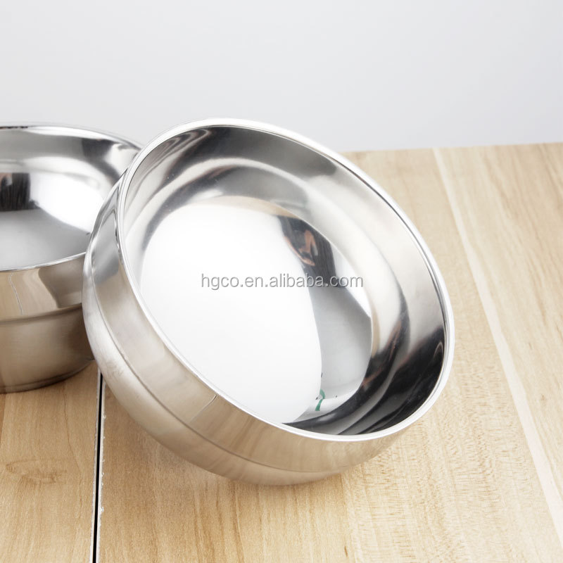 HG china bowl stainless steel rice bowl for family restaurant