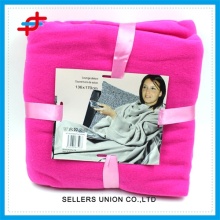 Plain Design Polyester Polar Fleece TV Blanket Snuggie