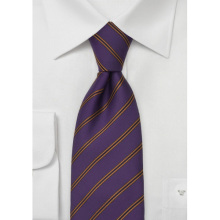 Striped Pure Woven Silk Necktie