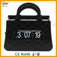 Handbag Flip Clock fashionable promotion clock Designed and Patent by Mktime