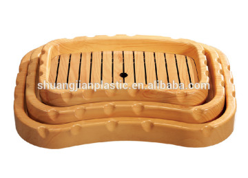 SL-190 imitate wood plastic sushi holder