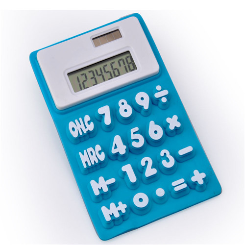 Dual Power Flexible Silicone Calculator