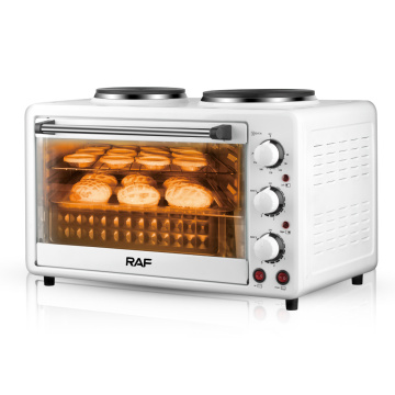 Forno elettrico super grande 40L 1500W 1600W 100W 600W Piastra calda 2 in 1 calore in modo uniforme Visua L Porta di vetro Nuova