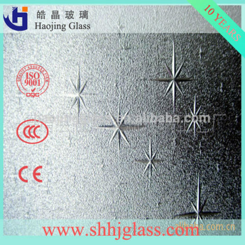 factory diamond embossed glass;decorative glass