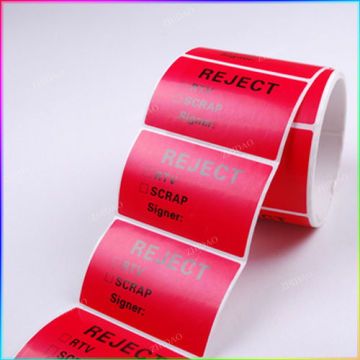 manufacturing pvc clear sticker roll label, customized pvc sticker