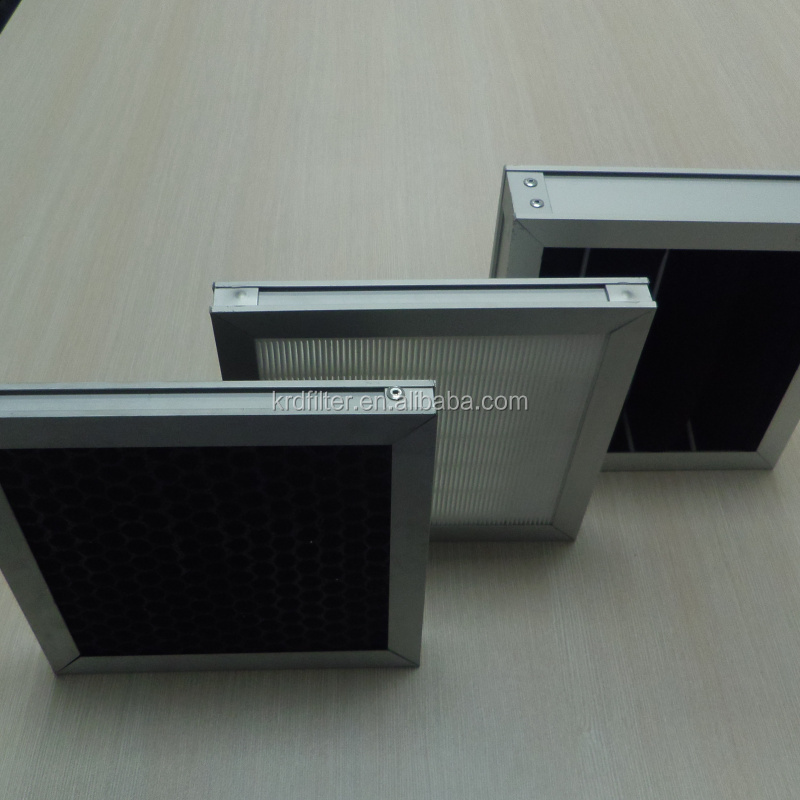 Washable pre filter Activated carbon flat panel G3 pre hepa air filter