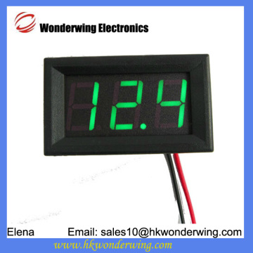 0.56 inch Mini DC 3.2V-30V Voltmeter Green LED Display Volt Meter Digital Panel Meter