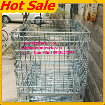 Warehouse Storage Folding Wire Mesh Container Stackable