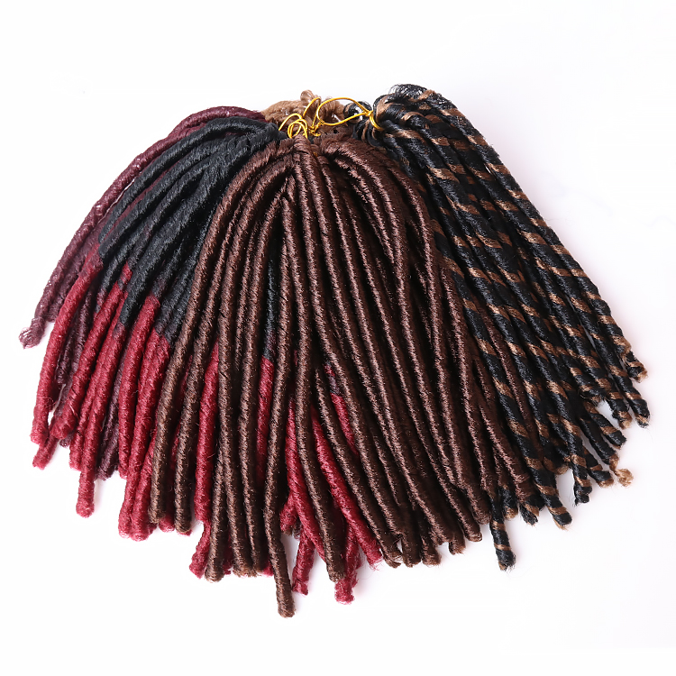 Synthetic Afro Kinky Soft Dread Faux Locs Braids Styles Softex Soft Dread Lock Synthetic Braiding Hair