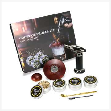 Cocktail Smoker Kit: Whiskey Smoker Infuser Kit with Torch and Wood Chip Flavors