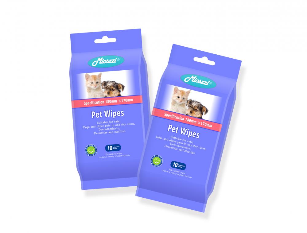 ไม่ระคายเคือง Pet Skin Care คลีนซิ่ง Wet Wipes