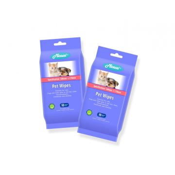 Salviette umidificate detergenti per la cura della pelle degli animali domestici non irritanti