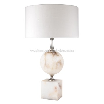 Alabaster table lamp for guestroom decoration