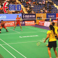 High -end BWF goedgekeurde indoor PVC badminton sportvloer voor evenementenniveau