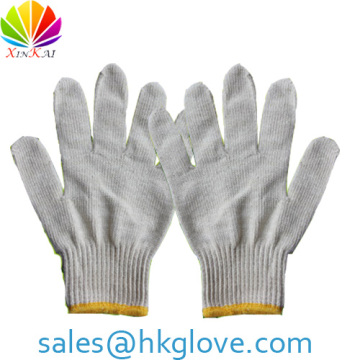 7Gauge White Cotton Parade Gloves Cotton Gloves HKA1088