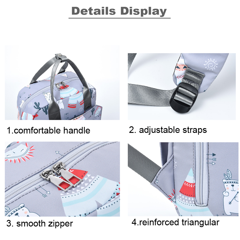 OEM fashion multifunctional mummy bag travel diaper backpacks Mother Baby Diaper Bag Backpack