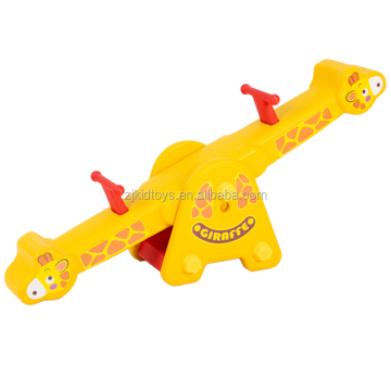 Indoor Plastic Giraffe Seesaw for Kindergarten Kids