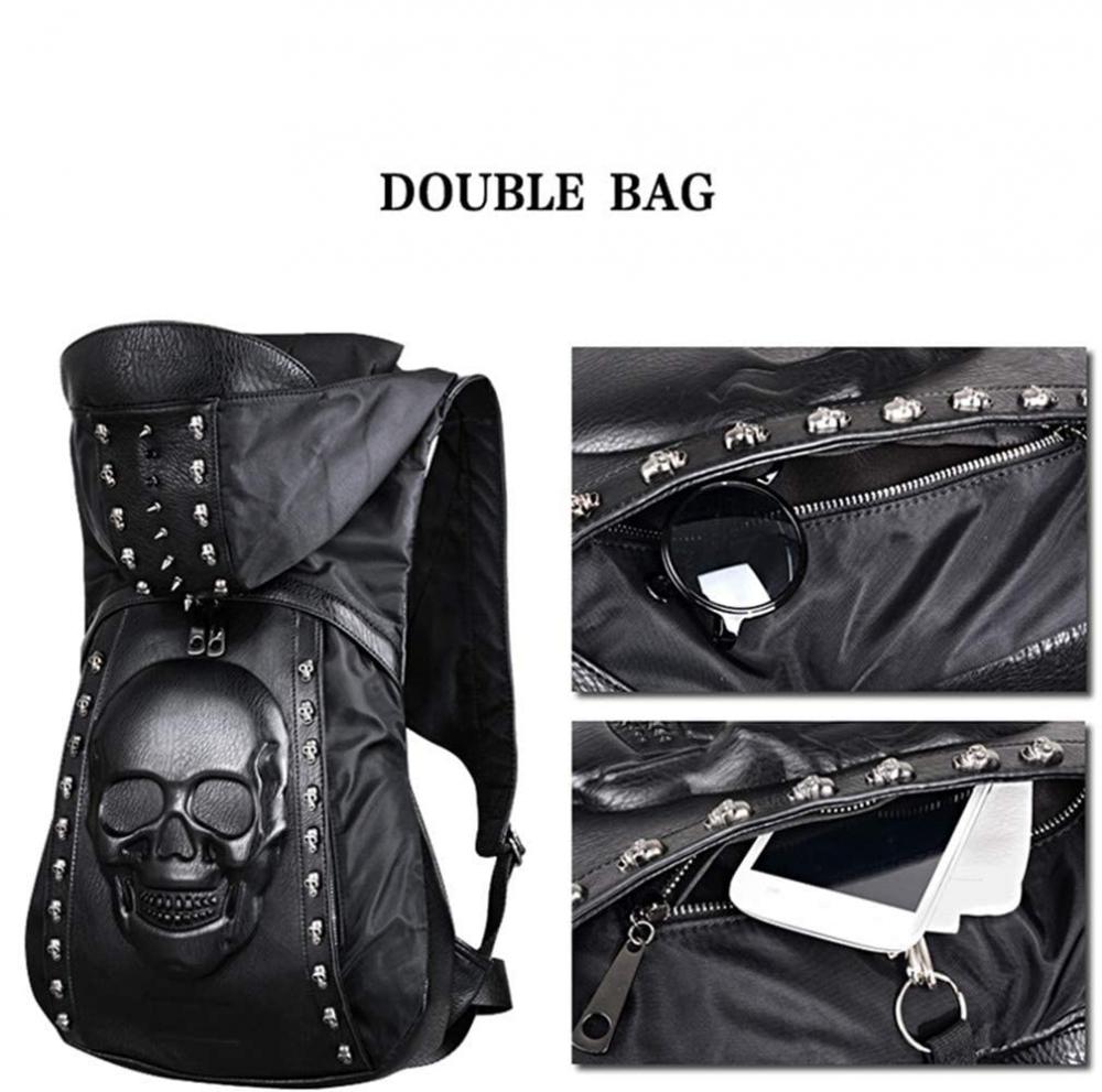 Skull Backpack Rivet Punk Backpack