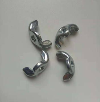 M8 White Zinc plated Wing nuts
