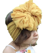 New Design Cheap Price Baby Girls' Bow Soft Nylon Headband