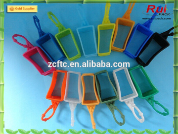 Customized silicone hand sanitizer holder/sanitizer holder 30ml hand sanitizer silicone holder/silicone hand sanitizer holder