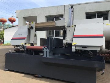 Steel pipe metal cutting band saw machine