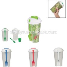 BPA free salad box, plastic salad bottle