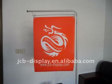 rectangle base L shape aluminum banner display