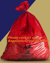 Medical Biohazard Waste Plastic Bag, PP Autoclavable, Medical Wast Bags Used in Hospital